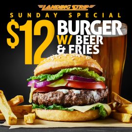 Sunday Special – Burger w/ Beer & Fries