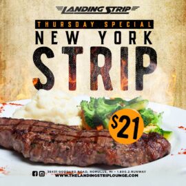 Thursdays $21 NY Strip