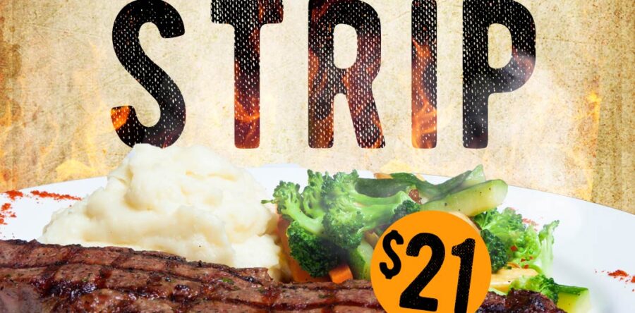 Thursdays $21 NY Strip